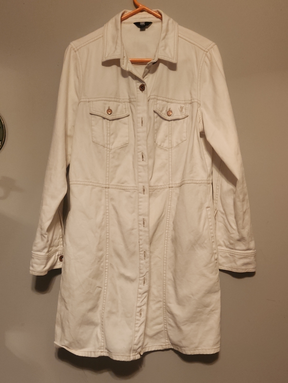 Frye brand sz large denim dress
